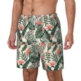 thumbnail image 2 of Uemuo Palm Trees and Tropical Pattern Mens Swim Trunks Quick Dry Board Shorts with Mesh Lining, Stretch Beach Shorts Quick Dry No-Chafing Board Shorts-Large, 2 of 9