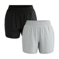 thumbnail image 1 of Athletic Works Shorts de Gym de Performance ButterCore Doux pour Femmes et Femmes Grande Taille, Offerts en Lot de 2, Taille TTG, 1 of 5