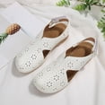 thumbnail image 6 of Closed Toe Sandals Women: Summer Dressy Wedge Sandal - Fisherman Comfortable Hollow Out Sandals, 6 of 9