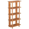 thumbnail image 3 of Christopher Knight Home 4-Tier Open Bookcase, 70.2" Solid Acacia Wood Modern Display Bookshelf, Teak Finish, 3 of 9