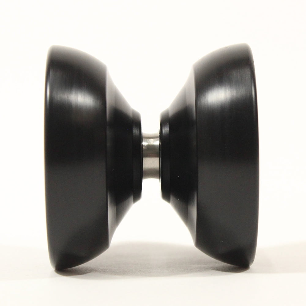 Dressel Designs Apollo Yo-Yo - POM (Delrin) Bodied YoYo with a POM Cap (Black Body Red Cap DD)