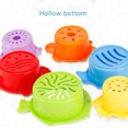 thumbnail image 3 of 6 uds., Tazas de baño apilables para niños, coloridos animales marinos con forma de bañera, ducha, juguetes apilados Inevent WJ3531-00B, 3 of 7