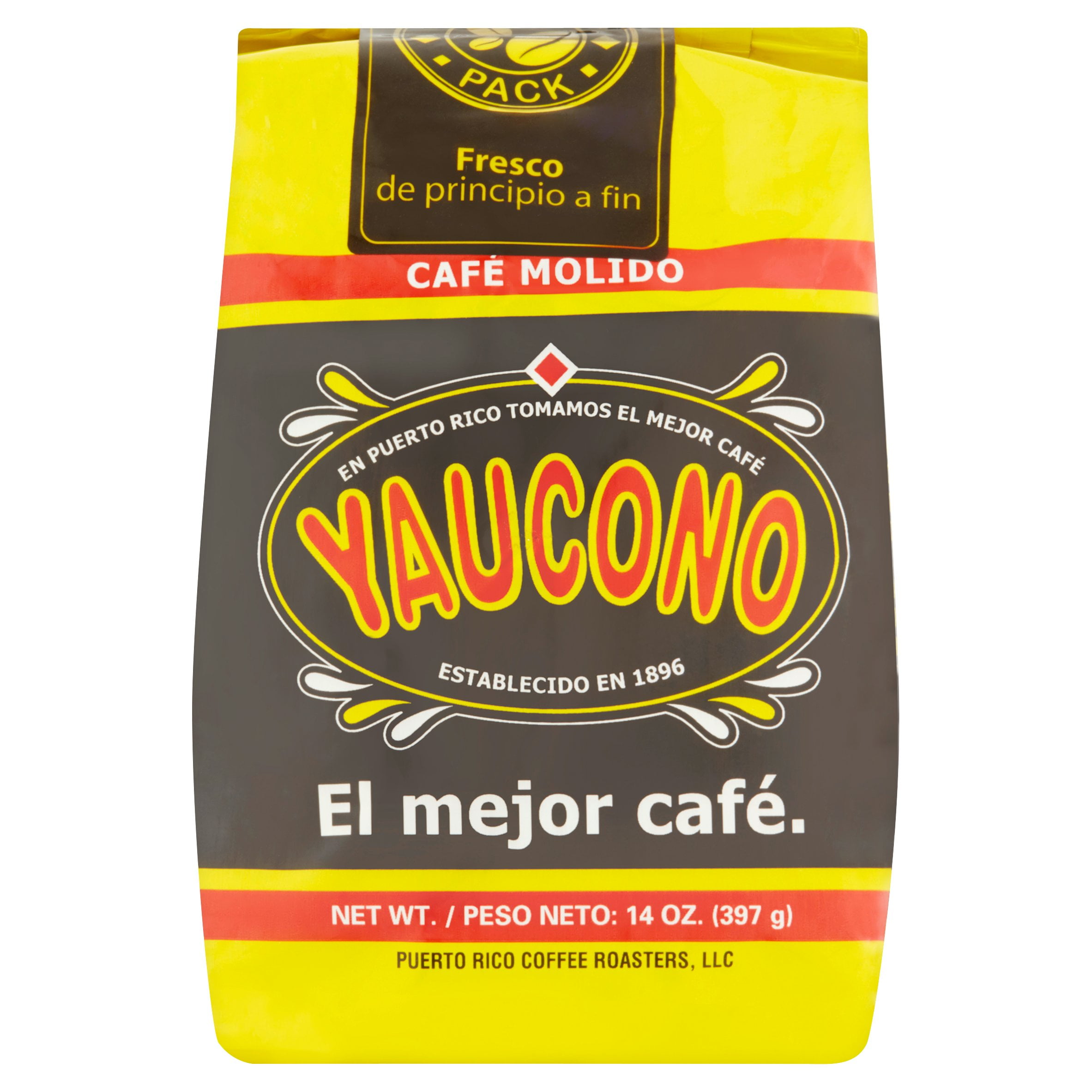 Cafe Yaucono Ground Coffee Puerto Rican, 14 Ounce Bag