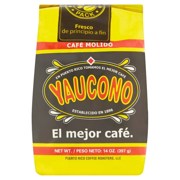Cafe Yaucono Ground Coffee Puerto Rican, 14 Ounce Bag
