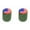 Green, variant on American Flag - Bike Valve Stem Caps