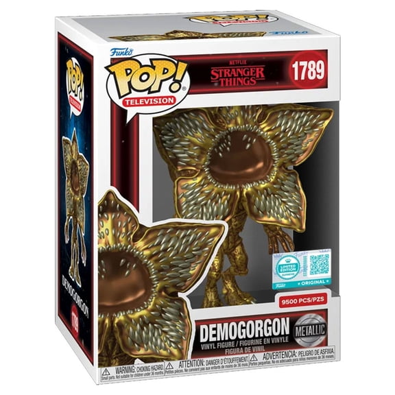 Figura Coleccionable Funko Pop TV Stranger Things Demogorgon Gold Metalico Limited Edition Supreme Exclusivo 1 Pieza