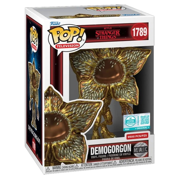 Figura Coleccionable Funko Pop TV Stranger Things Demogorgon Gold Metalico Limited Edition Supreme Exclusivo 1 Pieza