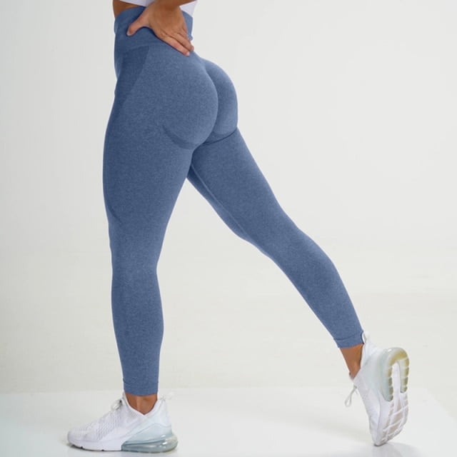 Womens Seamless Fitness Leggings Running Gym Sport High Waist Yoga Pants Trouser 