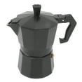thumbnail image 2 of Stovetop Moka Pot Cafetera italiana hecha a mano Aleación de aluminio Accesorios de cocina DIY Negro 150 ml, 2 of 10