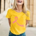 thumbnail image 2 of Fgnfyis T-Shirts Élégants pour Femmes - T-Shirt à Manches Courtes Imprimé Col Rond pour Usage Quotidien et Sorties Décontractées T-Shirts pour Femmes Jaune P, 2 of 4