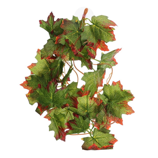 HLONK Fake Plants Lizards Geckos Cage Decor Imitated Leaves Decor Terrarium Accessory