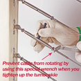 thumbnail image 3 of Deck Man T316-Stainless Steel Adjustable Angle 18 Cable Railing KitHardware for Wood PostxFF0CMarine Grade 30 Pairs, 3 of 7