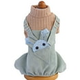 thumbnail image 5 of kladzum Dog Sweaters Dog Warm Shirt Pet Clothing Spring Elastic Corduroy Strap Pants Dog Four Legged Cloth, Dog Sweaters, Small Dog Coat Warm Sweartershirts, 5 of 7