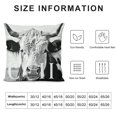 thumbnail image 5 of Orinice Cow Graphic Decorative Pillow Cover for Home Couch Living Room Bed Sofa 18x18in, 5 of 5