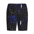 thumbnail image 3 of Picia Physical Formulas Pajama Shorts for Men, Men's Pajama Bottoms, Sleepwear,Short Pajama Pants-XX-Large, 3 of 9