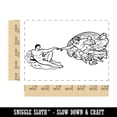 thumbnail image 2 of The Creation of Adam Michelangelo Painting Rectangle Rubber Stamp Stamping Scrapbooking Crafting - Small 1.7in, 2 of 7