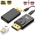thumbnail image 2 of Convertidor de adaptador DisplayPort a HDMI 4K, puerto de pantalla macho Mini DP a hembra, Cable de TV HD, adaptador de vídeo para PC, Cable de TV Tan Jianjun unisex, 2 of 2