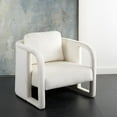 thumbnail image 3 of SAFAVIEH Fifer Modern Style Accent Chair, Cream, 3 of 13