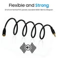 thumbnail image 5 of Cmple - [2 PACK] 25 Feet AUX Extension Cord, Headphone Cable Extender, 3.5mm Male to Female Stereo Audio Cord for PC, Mac, TV, TV-Box, Media Player, Game Console, Speakers, Headsets, 5 of 7