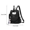 thumbnail image 3 of Minnieouse para mujer, tela Oxford, portátil, para viajes universitarios, Camping, libros, botella de agua, teléfono móvil, Mochilas Negro, 3 of 6