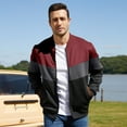 thumbnail image 3 of Men's Bomber Jacket Lightweight Casual Zipper Coat with Pockets Ideal for Camping, Hiking, 3 of 10