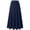 Navy, variant on Sentmoon Skirt Elastic Waist Midi Skirts Delightful Solid Color with Pockets Regular Fit Midi Skirts for Women for Travel and Vacation S-2XL