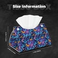 thumbnail image 6 of Lsque Butterflies Of The Starry Sky Printed Long Tissue Box Cover Holder, Facial Paper Organizer Dispenser,Triangle with Bottom Belt, PVC Leather Decorative Organizer, 6 of 9
