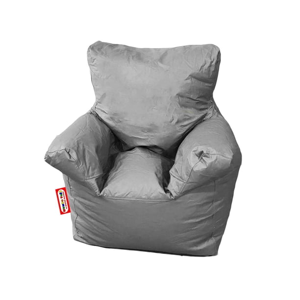 Sillón Puff Mundo Puff Descansarazos Mediano gris Mediano Mundo Puff Sillon Mediano