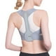 thumbnail image 4 of Corrector de postura gris ajustable, suave, transpirable, cómodo, estable, seguro, para la parte superior de la espalda, para hombres y mujeres (talla L, para 1,6 a 1,8 m y 70 a 80 kg), 4 of 12