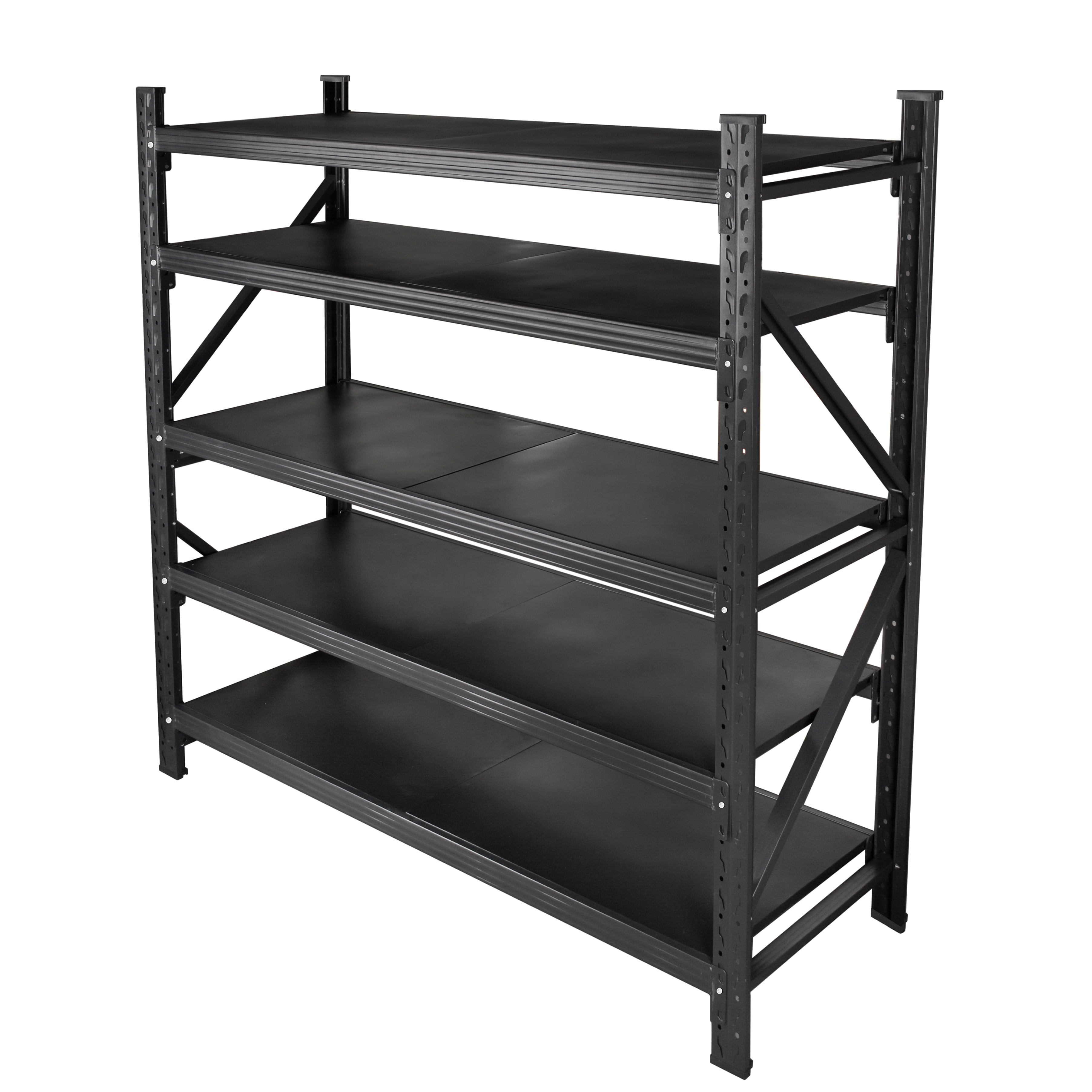 71"H Heavy Duty Garage Shelving 5 Tier Adjustable Metal Storage Shelves