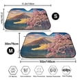 thumbnail image 3 of Balery Cherry Blossoms Windshield Sun Shade, Car Front Window Sunshade Cover ,Automotive Interior Portected Blocks Uv Rays For Car Pickup Truck Suv Accessories- Medium, 3 of 7