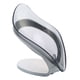 thumbnail image 2 of Advancent Soporte en forma de hoja, herramienta de limpieza de esponja, soporte de escurridor, drenaje de esponja de cocina Juegos de accesorios de baño gris, 2 of 6