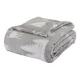 Mainstays Queen Super Soft Plush Bed Blanket in Silver Deer