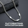 thumbnail image 6 of Bandmax 7MM Custom Stainless Steel Choker for Men Women 18 Inches Cuban Chain Choker Necklace with Name Bar Personalized Family Gift for Birthday Valentine Graduation, 6 of 10