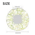 thumbnail image 6 of YFYANG Women's Double Waterproof Shower Cap, Green Leaf Graffiti Reusable Hair Cap for All Hair Styles and Head Sizes, 6 of 9