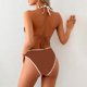 thumbnail image 5 of Neewe Women's Fashion Two-piece Thong Bottom Two Piece Bikini Straps Swimsuit Triangle Bathing Suit, 5 of 8