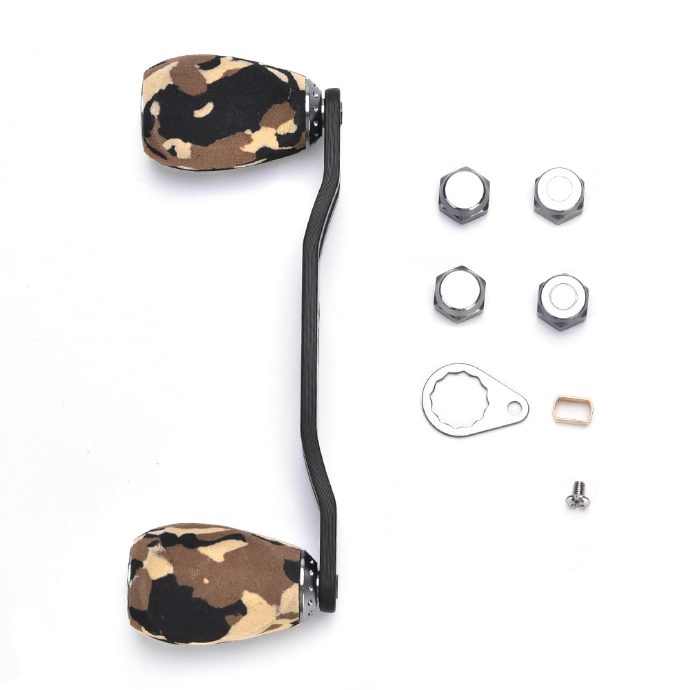 Mgaxyff Reel Dual Handle,DEUKIO Fishing Reel Handle Knob Carbon Fiber