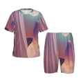 thumbnail image 1 of Fotbe Dreamy Moonlit Window Pijama Estampada de 2 Piezas para Niños – Ropa de Dormir de Manga Corta Cómoda para Niños y Niñas, Camiseta y Shorts de Algodón-4X-Large, 1 of 6