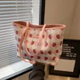 thumbnail image 5 of Bolsos de hombro bonitos de PU de gran capacidad con diseño de fresa, con cremallera, para ir al trabajo, a la moda, para mujer, 2024, de alta calidad, 5 of 5