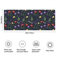 thumbnail image 3 of Pioneer Flower Floral Print Pattern Bathroom Rugs Mat, Non Slip Microfiber Bathroom Rug with Rubber Backing, Soft Mats for Bathroom Floor Tub Shower, 24"x60", 3 of 5