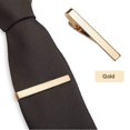 thumbnail image 5 of Paquete de 3 clips de corbata para hombres Estilos largos Juego de clips de barra de corbata Bordes cuadrados Alfiler de corbata, 5 of 5