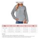 thumbnail image 4 of Sudaderas con capucha informales para mujer, camisetas con cordón de ganchillo de manga larga, sudaderas con cordón y bolsillo para otoño invierno, gris claro S, 4 of 6