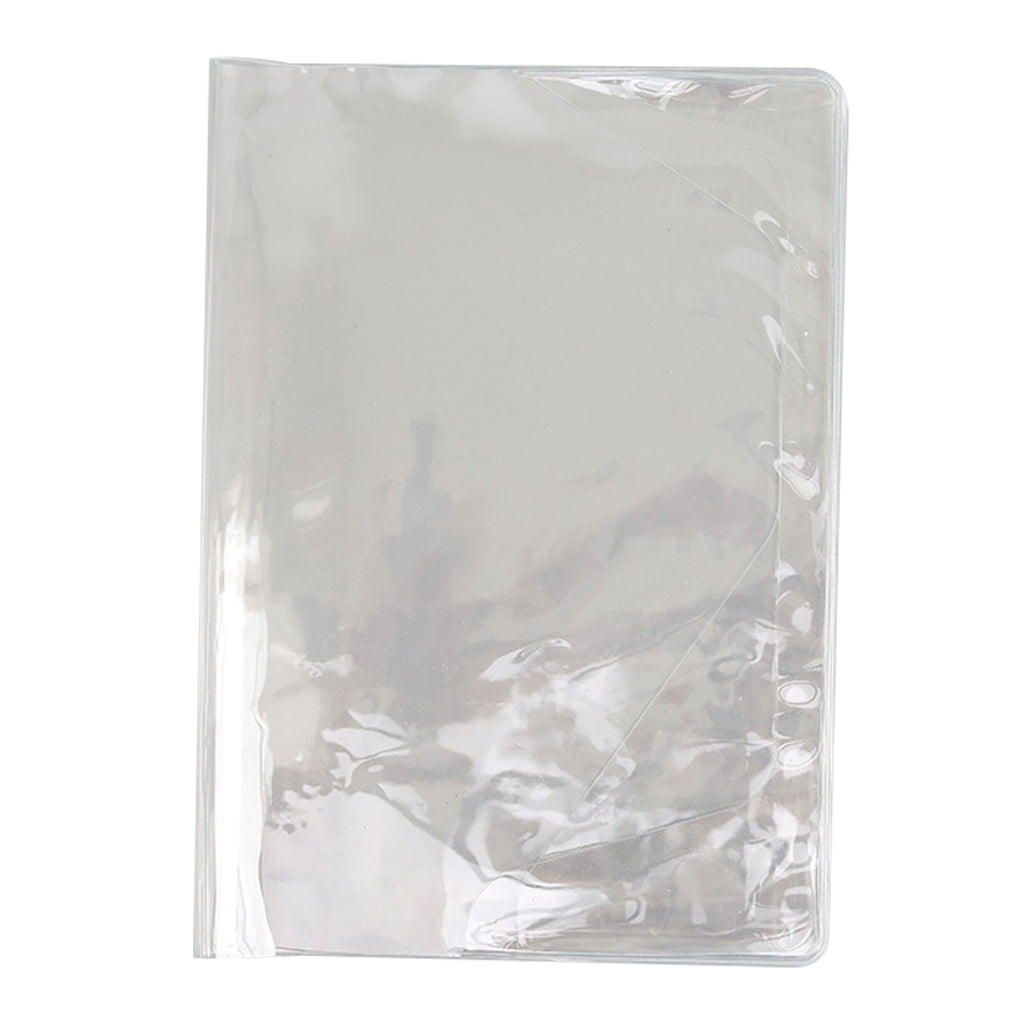 Clear PVC Notebook Cover Fit for Majority Looseleaf Notepad Scrapbook