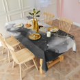 thumbnail image 3 of Gray Black Gold Marble Pattern Rectangle Tablecloth 60"x102",Waterproof Polyester Rectangle Table Cloth, Wipeable Spillproof Polyester Tablecloth for Dining, Camping, Indoor and Outdoor, 3 of 6
