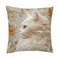 thumbnail image 2 of Eolstice Horse Head Pillow Cover, 45x45cm Decorative Cushion Case, Equestrian Theme Throw for Sofa, Soft Pillow Cover for Bed and Home, for Lounge and Room(White), 2 of 6