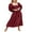 Red, variant on SUNSIOM Women's Summer Casual Flower Embroidered Dress Puff Lantern Sleeve Square Neck Square Neck Tiered Flowy Dress