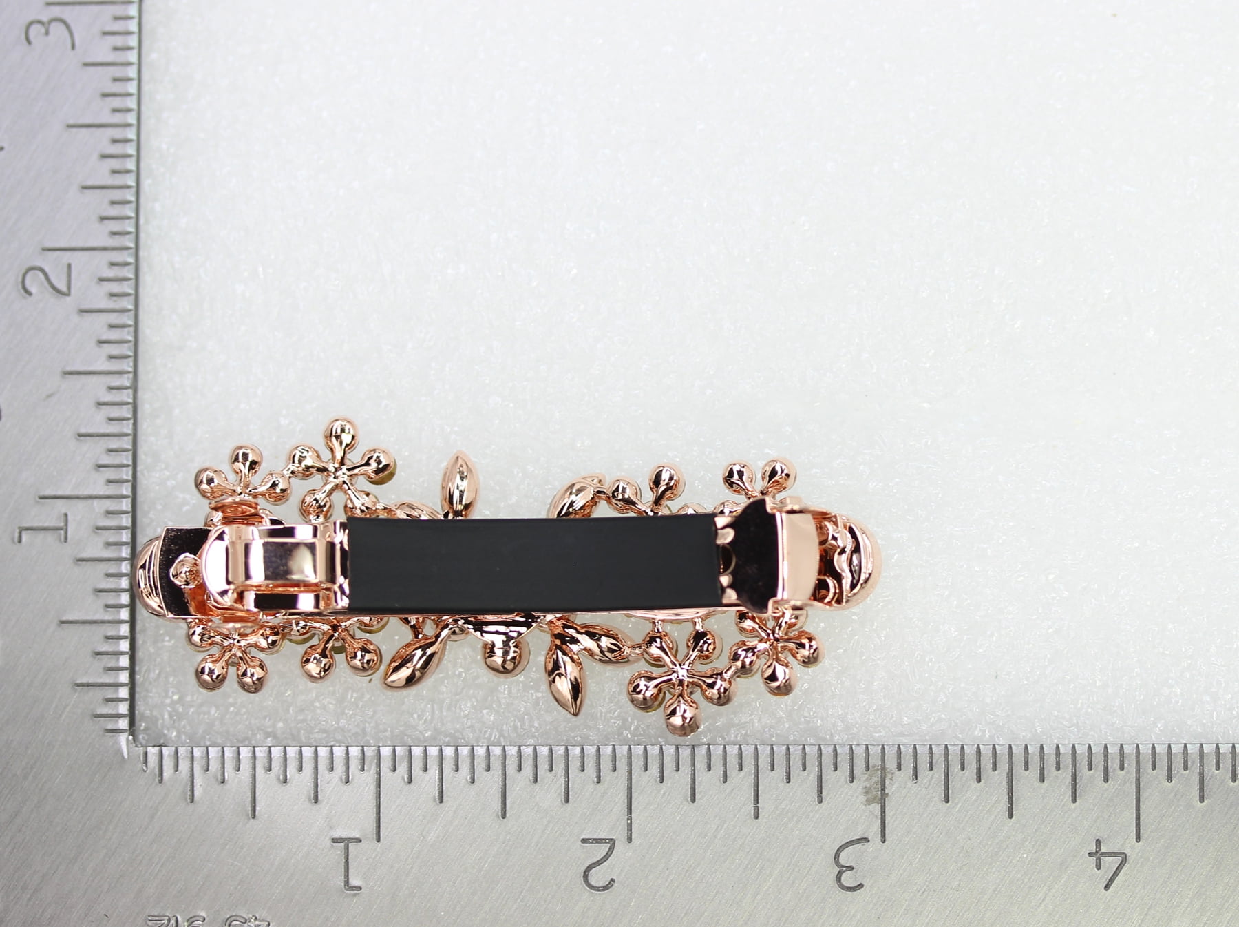 Faship Multicolors AB Floral Crystal Hair Barrette Clip