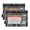 Carbon Black Block, variant on 2 Pack Pencil Pouch for 3 Ring Binder Smooth Zipper Folders with Pockets Clear Window Pencil Case Luxury Butterfly