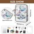 thumbnail image 3 of Haosy Accordion File Organizer Zipper Binder 500 Sheet 6-Tab Expanding File Folder Multi-Pocket 1.2 Inch 3 Ring Beautiful Ink Tulips, 3 of 7