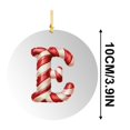 thumbnail image 4 of Ornements d'Alphabet pour Arbre de Noël, 26 Lettres de Canne à Sucre Initiales Pendentif, 26 Lettres Décoration d'Arbre de Noël Pendentif, Décorations Rouges Monogramme Personnalisées pour Cadeaux d'Arbre de Noël Diy, 4 of 5